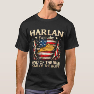 T-shirt Harlan kentucky usa drapeau 4 juillet performance