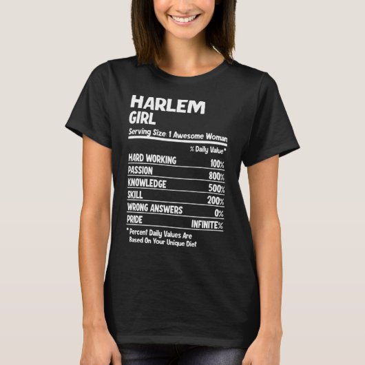 T-shirt Harlem Girl (Devant)