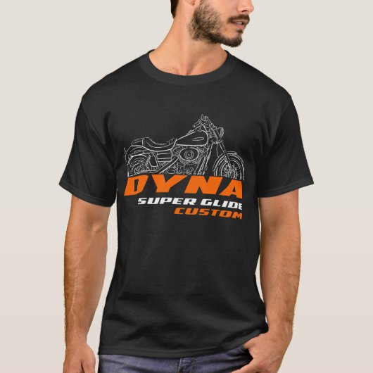 T-shirt Harley-Davidson FXDC Dyna Super Glide Custom (Devant)