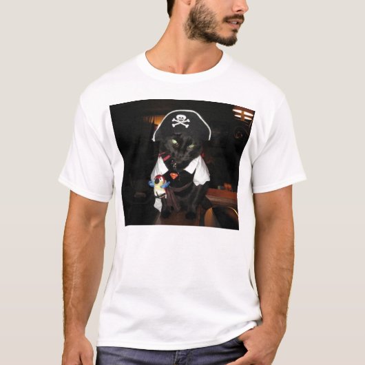 T-shirt Harley le chat de pirate (Devant)