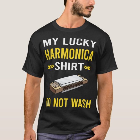 T-shirt Harmonica à bouche chemise porte-bonheur (Devant)