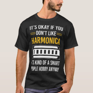 T-shirt Harmonica à bouche pour personnes intelligentes