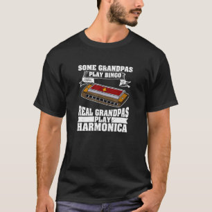 T-shirt Harmonica Instruments de musique musicienne joueur