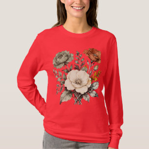 T-shirt Harmonie Botanique Vintage – Composition Florale É