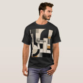 T-shirt Harmonie dans les nuances : Composition abstraite  (Devant entier)