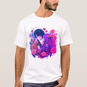 T-shirt Harmonie de coeur : Amour Couple Moment spécial De