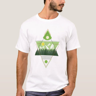T-shirt Harmonie de la nature géométrique
