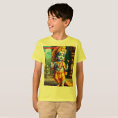 T-shirt : "Harmonie divine : Seigneur Krishna et grâce flo (Devant entier)
