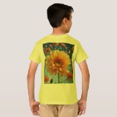 T-shirt : "Harmonie divine : Seigneur Krishna et grâce flo (Dos entier)