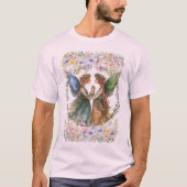 T-shirt Harmonie Enchantée : Duo Fée Parmi Les Fleurs (Devant)
