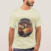 T-shirt Harmonie enchanteresse : Tête de coucher de soleil (Devant)