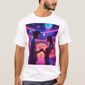 T-shirt "Harmonie galactique : Danse céleste" (Devant)
