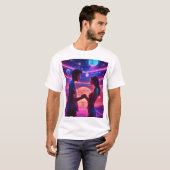 T-shirt "Harmonie galactique : Danse céleste" (Devant entier)