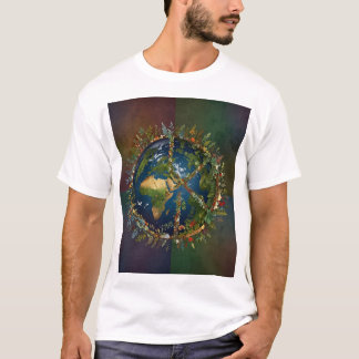 T-shirt Harmonie : l’emblème de la paix verte de la Terre