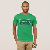 T-shirt Harmonie, marqueur de route, la Californie, (Devant entier)