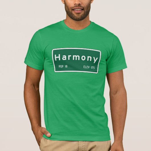 T-shirt Harmonie, marqueur de route, la Californie, (Devant)