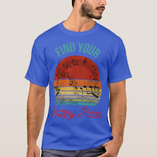 T-shirt Harmonie musicale Silhouette de notes musicales Ag