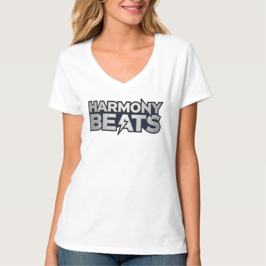 T-shirt Harmony Beats – Texte d'art musical (Devant)