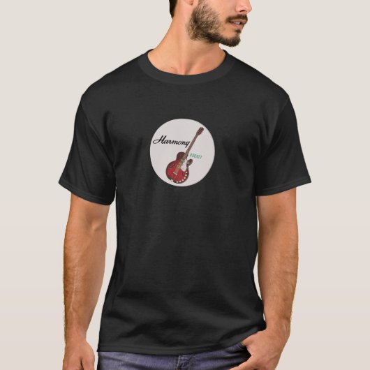 T-shirt Harmony Guitar Vintage Rocket Shirt (Devant)