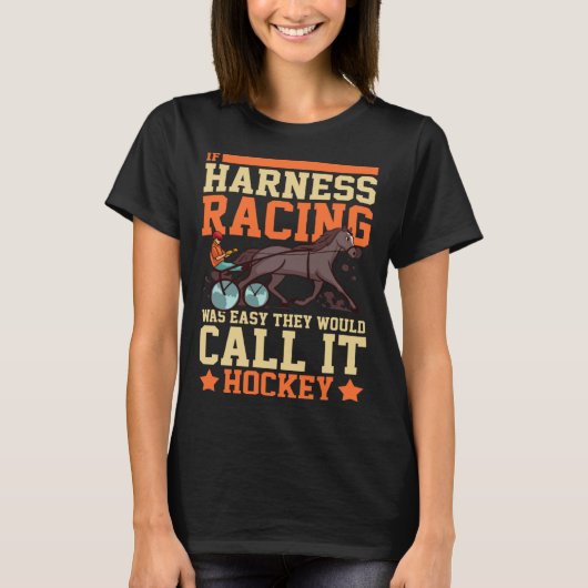 T-shirt Harnais Course Horse Course Course Course Racer Tr (Devant)