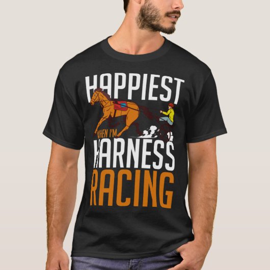 T-shirt Harnais Course Horse Course Course Course Racer Tr (Devant)