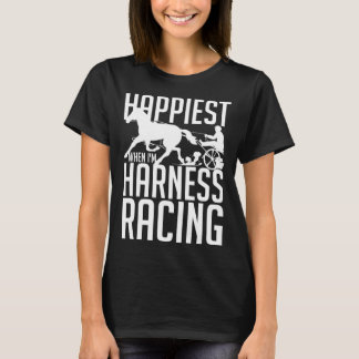 T-shirt Harnais Course Horse Course Course Course Racer Tr