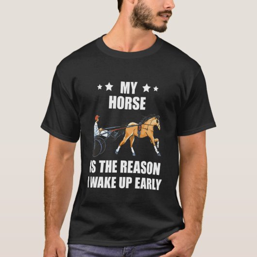 T-shirt Harnais Racing La Raison Horse Racer Equitation T (Devant)