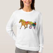 T-shirt Harness Racing Cheval et conducteur (Devant)