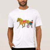 T-shirt Harness Racing Cheval et conducteur (Devant)