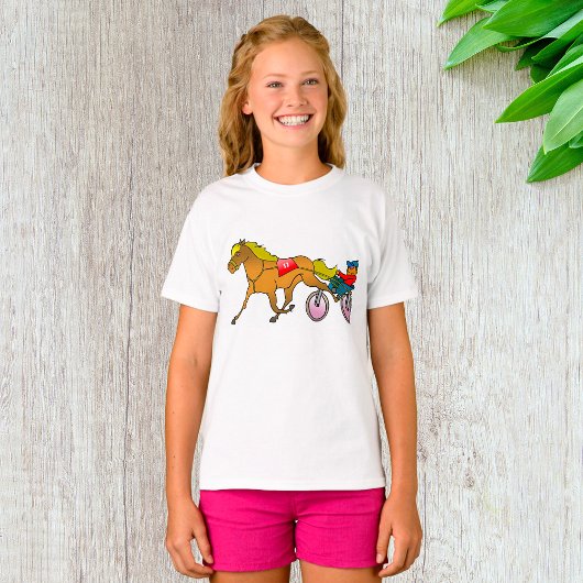 T-shirt Harness Racing Cheval et conducteur
