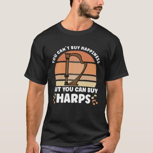 T-shirt Harp Music Instrument Harp Teacher (Devant)