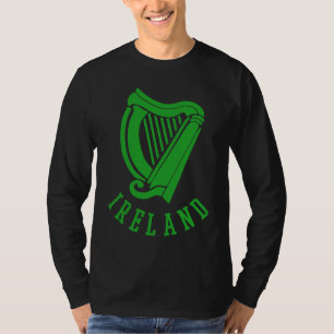 T-shirt Harpe celtique irlandaise Emblème médiéval d'Irlan