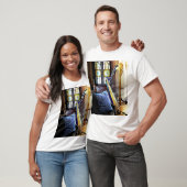 T-shirt Harpe dans la salle de musique (Unisexe)