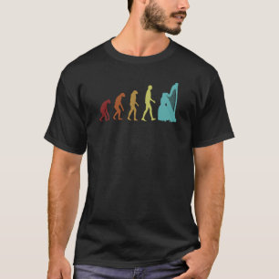 T-shirt Harpist Evolution Konghou Pedal Harp Harpist Harpi