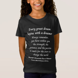 T-Shirt Harriet R. Tubman cite la célèbre Black Woman Amer