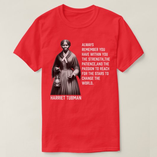 T-shirt Harriet Tubman change le monde (Design devant)