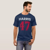 T-shirt Harris 47 I - Kamala Harris Pour Président (Devant entier)
