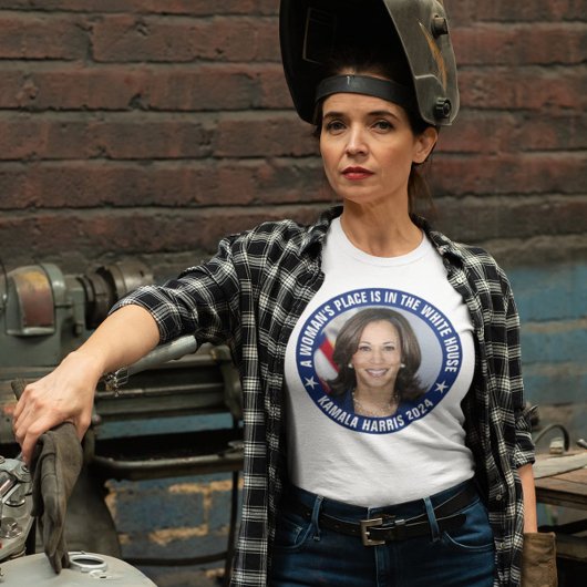 T-shirt Harris LA PLACE D'UNE FEMME EST DANS LA MAISON BLA