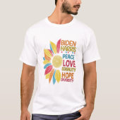 T-shirt Harris Peace Love Equality (Devant)