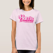 T-shirt Harris pour le président Pink Style (Devant)