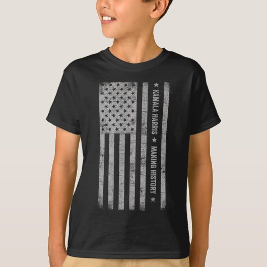 T-shirt Harris Rendre l'Histoire Grunding Distressed Ameri (Devant)