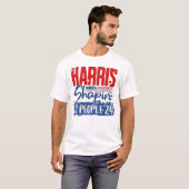 T-shirt Harris Shapiro 2024 Pour le peuple Drapeau américa (Devant entier)