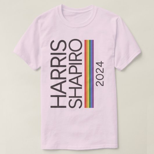 T-shirt Harris Shapiro 2024 Pride LGBTQ Kamala Harris (Design devant)