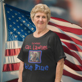 T-shirt Harris Walz 2024 Femmes chats sans enfants Vote Bl