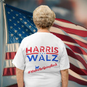 T-shirt Harris Walz 2024 Femmes chats sans enfants Vote Bl