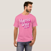 T-shirt Harris Walz 2024 Pink (Devant entier)