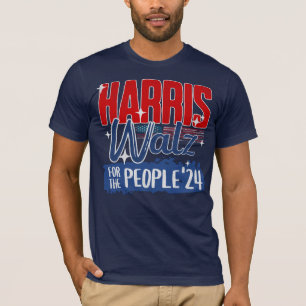 T-shirt Harris Walz 2024 Pour le Peuple Élection Démocrate