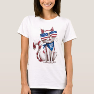 T-shirt Harris Walz Dames de chats sans enfant