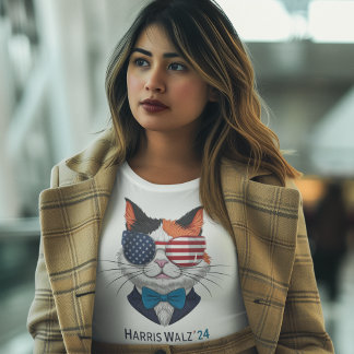 T-shirt Harris Walz Dames de chats sans enfant