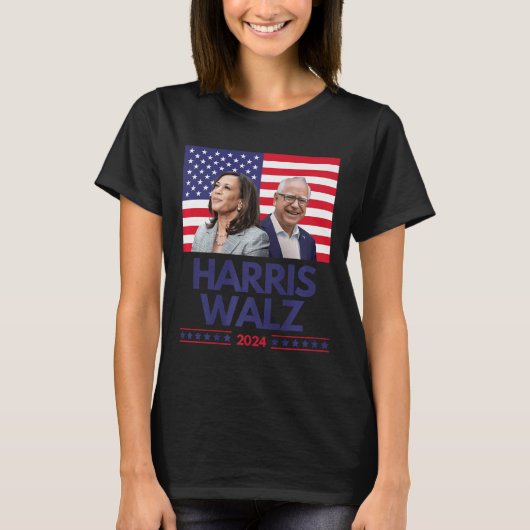T-shirt Harris Walz Election Kamala Harris Tim Waltz Ameri (Devant)